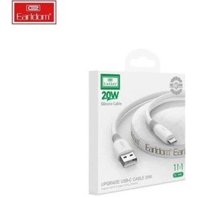 تصویر کابل micro -usb ارلدام مدل EC-158M طول 1/0متر - سفید Earldom EC-158M micro-usb cable