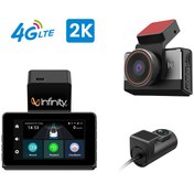 تصویر دوربین خودرو اینفینیتی مدل T20 دو دوربین ۲K سیم کارت خور 