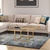 تصویر میزعسلی مدرن میز عسلی فلزی کد M-138 - قابلیت سفارش سازی در ابعاد دلخواه شما / M-138