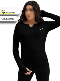 تصویر بلوز فینگردار ورزشی زنانه NIKE کد 005 NIKE Womens Sports Fingered Blouse code 005