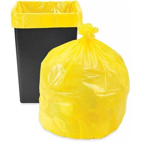 تصویر نایلون زباله زرد 70*90 (بسته بندی یک کیلویی) 