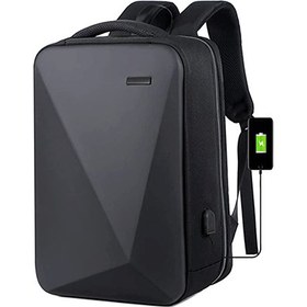 تصویر کیف کوله دارای کابل شارژ پاور بانک و USB ضد خش و آب Coolbell waterproof high-capacity school bag 