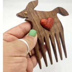 تصویر شانه چوبی 