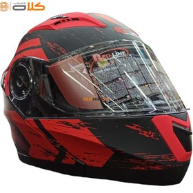 تصویر کلاه کاسکت فک متحرک | ردلاین two line RED 935 Redline motor-cycle helmet - two line RED 935