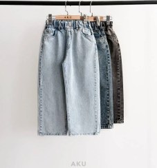تصویر شلوار جین بگ آکو سایز ۵ تا ۱۲ سال 