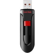 تصویر فلش SanDisk مدل Cruzer Glide CZ60 64GB به صورت عمده فلش مموری 64GB مشکی-قرمز سن دیسک کروزر گلاید 64 گیگ - CZ60