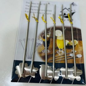 تصویر نی استیل ۶عددی وارداتی 