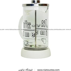 تصویر فرنچ پرس سیلیکونی سفید 