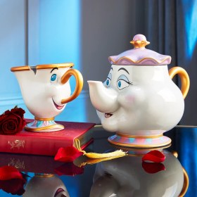 تصویر قوری دیو دلبر دیزنی،خانم پاتس Disney Store Mrs Potts Teapot 