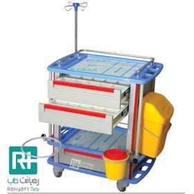 تصویر ترالی حمل دارو تمام ABS مدل H10 trolley