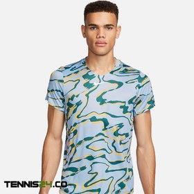 تصویر تی شرت تنیس مردانه نایک NikeCourt Dri-FIT Advantage- آبی 