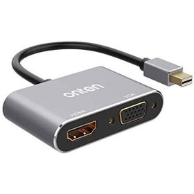 تصویر تبدیل Mini DisplayPort به VGA و HDMI اونتن مدل OTN-5131Bd 