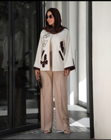 تصویر کت گلدوزی پروانه 