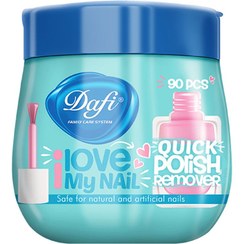 تصویر دستمال مرطوب لاک پاک کن قوطی دافی 