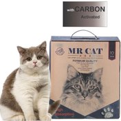 تصویر خاک گربه مسترکت جعبه ای کربن دار Mr cat carbon cat litter