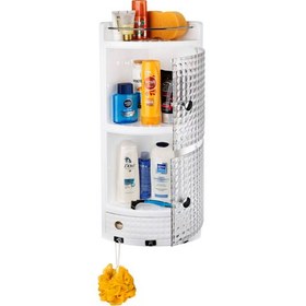 تصویر قفسه حمام هوم کت مدل تیارا ۲ طبقه 