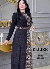 تصویر مانتو پلنگی مدل ترنج Elegant Women’s Formal Mantle - BotikNaz