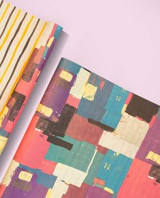 تصویر 3 برگ کاغذ کادو لینن – 1098 