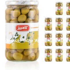 تصویر شیرینگ زيتون باهسته کامبیز 660 گرمي – 12 عددی 