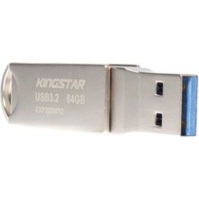 تصویر فلش 64 گیگ کینگ استار KingStar Dual-3 C60 OTG Type-C USB3.2 KingStar Dual-3 C60 OTG Type-C USB3.2 Flash Drive