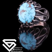 تصویر انگشتر مردانه فیروزه نیشابوری اصل کد821 