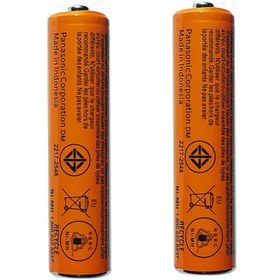 تصویر باتری تلفن بی سیم پاناسونیک مدل BK-4LDAW 650mAh بسته 2 عددی باتری تلفن بی سیم