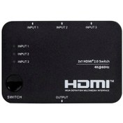 تصویر سوئيچ 3 پورت 2.0 HDMI با ریموت کنترل فرانت Faranet HDMI 3x1 Switch w/Remote Control