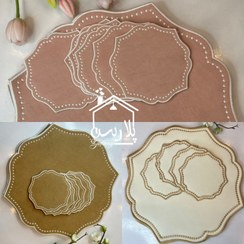 تصویر ست زیربشقابی و زیرلیوانی طرح پینک مور ۲۷۰۵۹ 