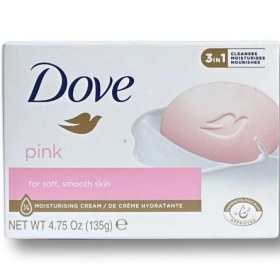 تصویر صابون داو صورتی عصاره گل رز و شیر مدل pink بسته 4 عددی DOVE PINK BEAUTY BAR SOAP MOISTURISING MILK 4 x 100g