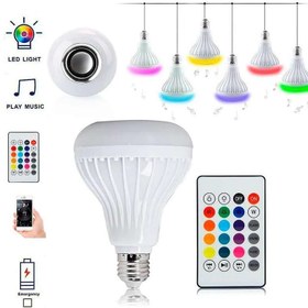 تصویر لامپ هوشمند و اسپیکر بلوتوث 