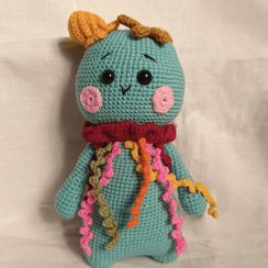 تصویر عروسک دست باف مرجان دریایی خوشحال 