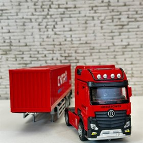 تصویر تریلی با کانتینر 