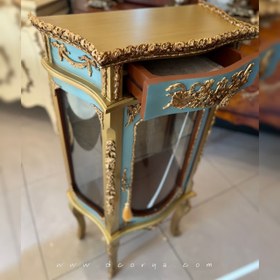 تصویر ویترین آبی برنز 