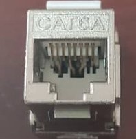 تصویر کیستون شبکه Cat6 - A STP وارداتی کیفیت مناسب NO NAME فلوک تست Keystone Cat6 - A STP