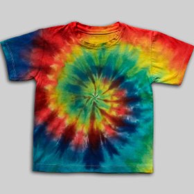 تصویر تیشرت تای دای (شیبوری) اسپیرال children's tie dye clothing