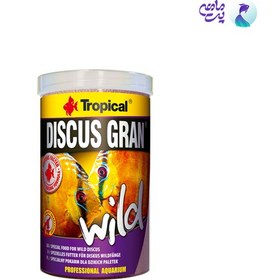 تصویر غذای گرانول تروپیکال مدل Discus Gran Wild 250ml وزن 110 گرم 