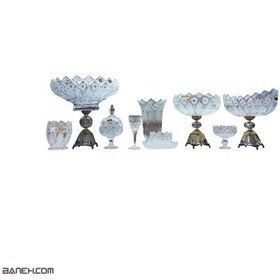 تصویر سرویس پذیرایی کریستال طرح فرانسه 12 نفره Serving Set Crystal 52 pcs Serving Set Crystal French Design 52 pcs