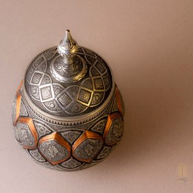 تصویر قندان مس قلمزنی قلمزنی نفیس ( فروش فقط نقدی )