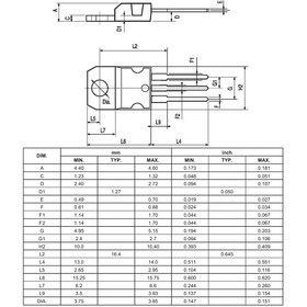 تصویر ترانزیستور IRF540N TO-220 ORG TR IRF 540N TO-220 ORG