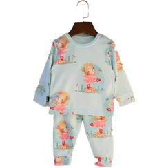 تصویر ست بلوز شلوار بچگانه طرح خرسی - فروشگاه لباس بچگانه لیلو کید 