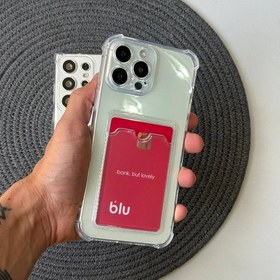 تصویر کاور گوشی شفاف جاکارتی دار 