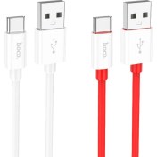 تصویر کابل شارژ هوکو مدل X87 با سری تایپ سی به طول 1 متر X87 Magic silicone charging data cable for Type-C