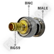 تصویر کانکتور BNC مدل BNC1059-P 