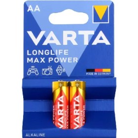 تصویر باتری قلمی آلکالاین وارتا مدل Long Life Max Power بسته 2 عددی 