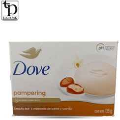 تصویر صابون داو شی باتر و وانیل مدل Pampering | حجم 135 گرم 