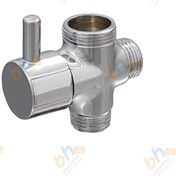 تصویر سه راه دوش حمام مدل SDH123 برنجی 