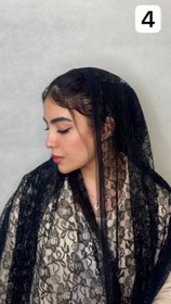 تصویر شال گیپور لبه دوزی - ۲ Shal gipor labe dozi