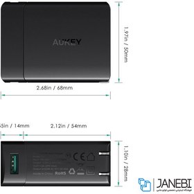 تصویر شارژر دیواری آکی Aukey PA-Y7 Wall Charger 