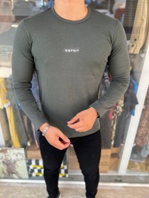 تصویر تیشرت آستین بلند Esprit سبز زیتونی Olive Green Esprit Long Sleeve T-shirt