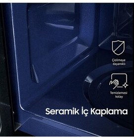 تصویر مایکروویو مایکروفر MS23K3614AS TR 23L نقره ای اورجینال Samsung 